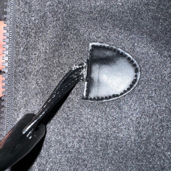 Rampage Coat Y2K Dark Grey Mid Length Toggle Size M GUC - Picture 7 of 7